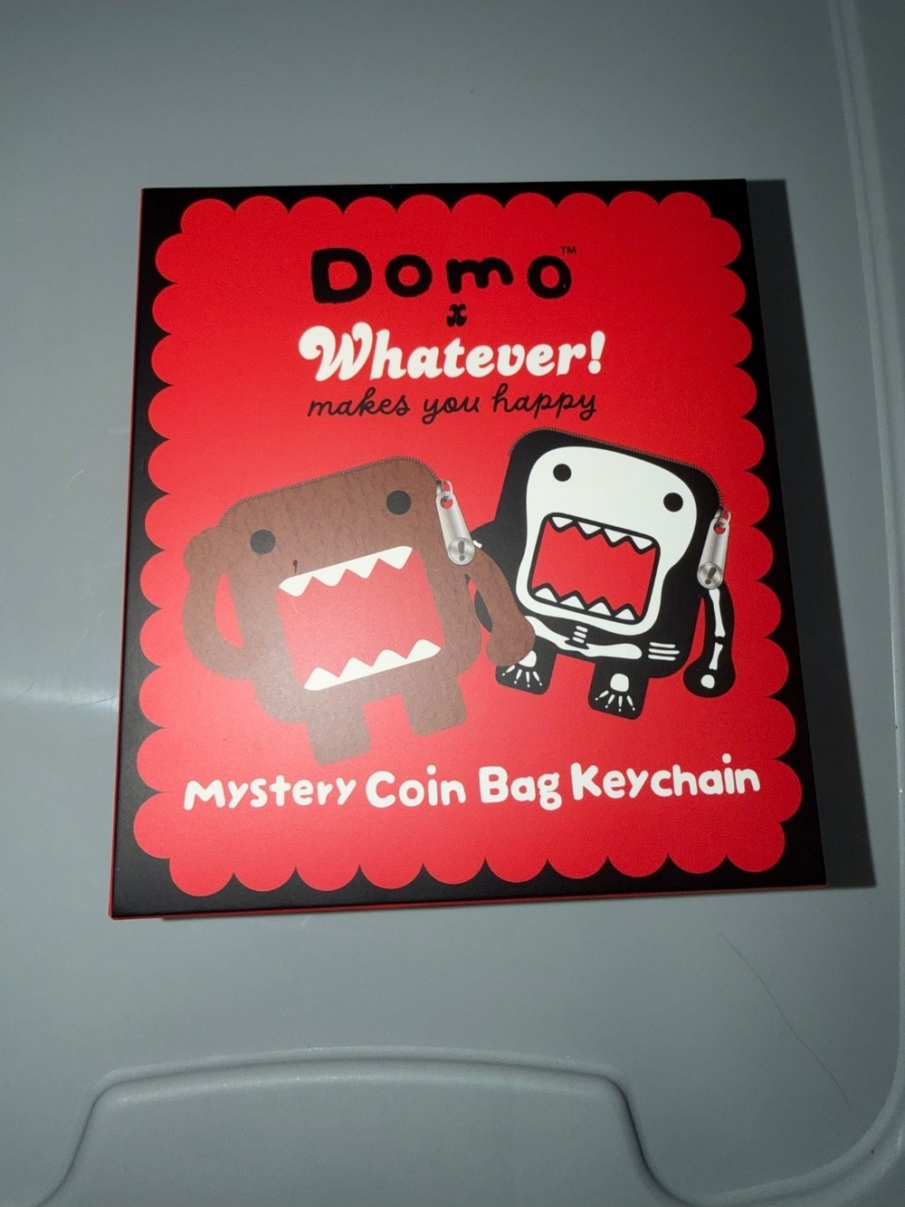 Domo Mystery Coin Bag Keychain - Red